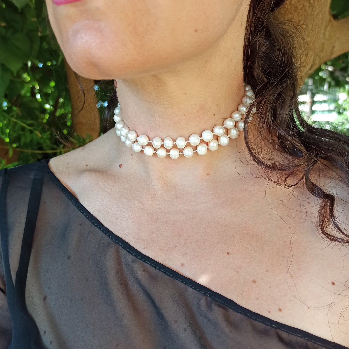 Lacrime di Luna - Necklace with Baroque Freshwater Pearls