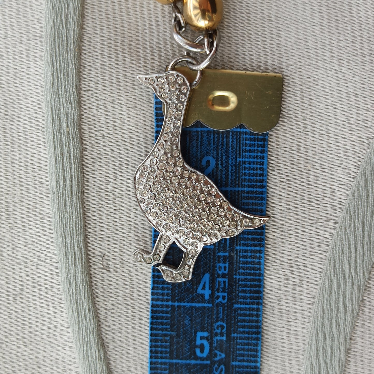 Vintage Moschino Goose Pendant Necklace - L’Oca Alchemica