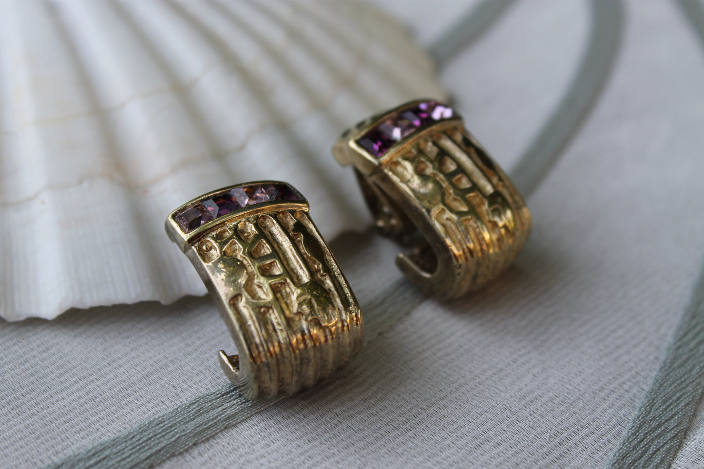 Sigillo del Sussurro - Vintage 1980s 925 Silver Earrings