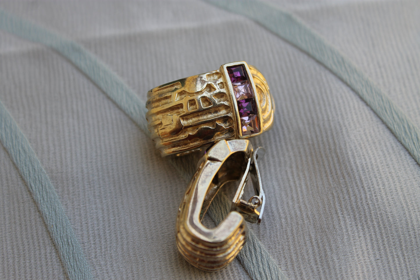 Sigillo del Sussurro - Vintage 1980s 925 Silver Earrings