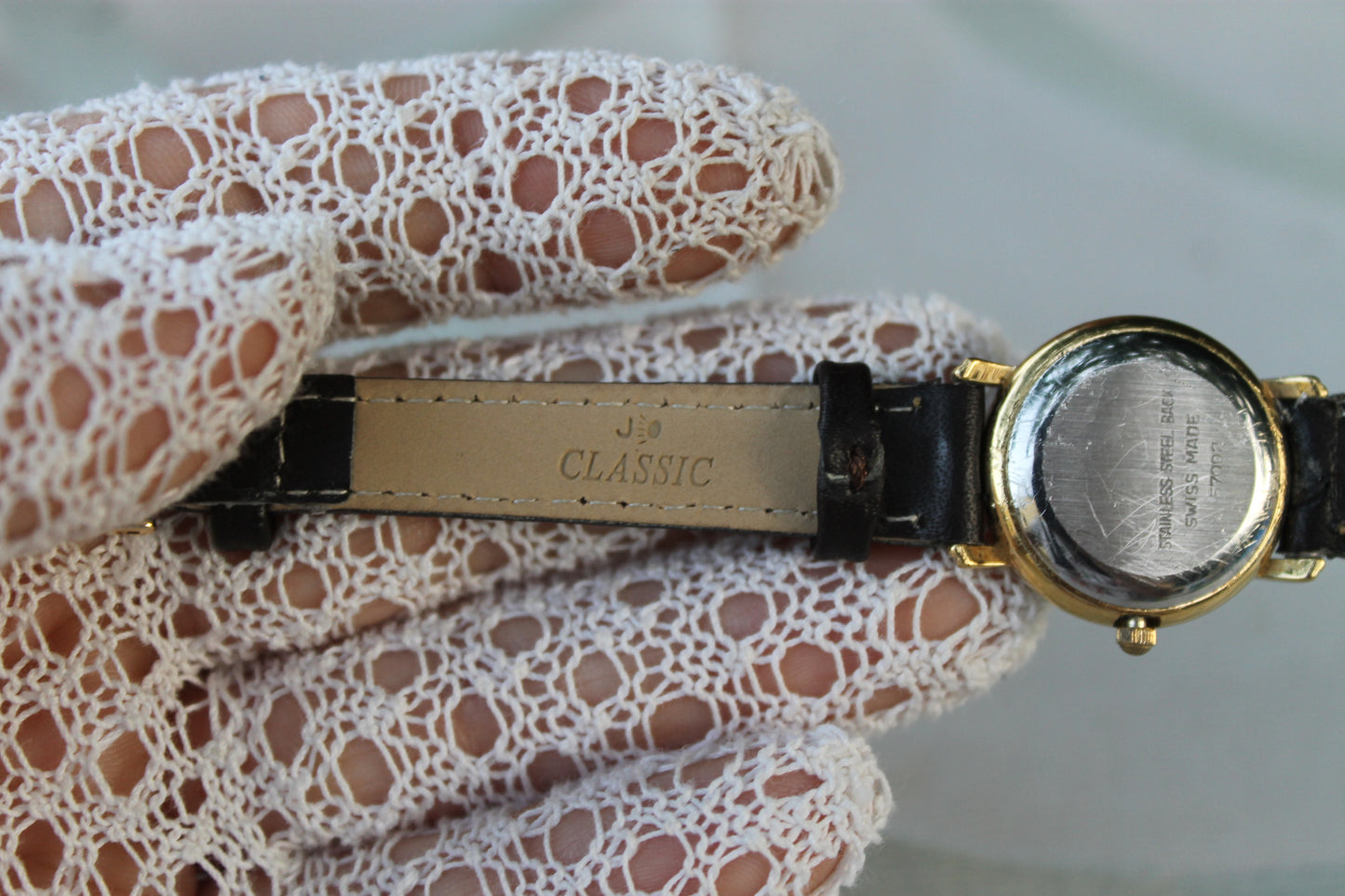 Vintage Breil Watch in Steel and Black Leather - Custode del Tempo