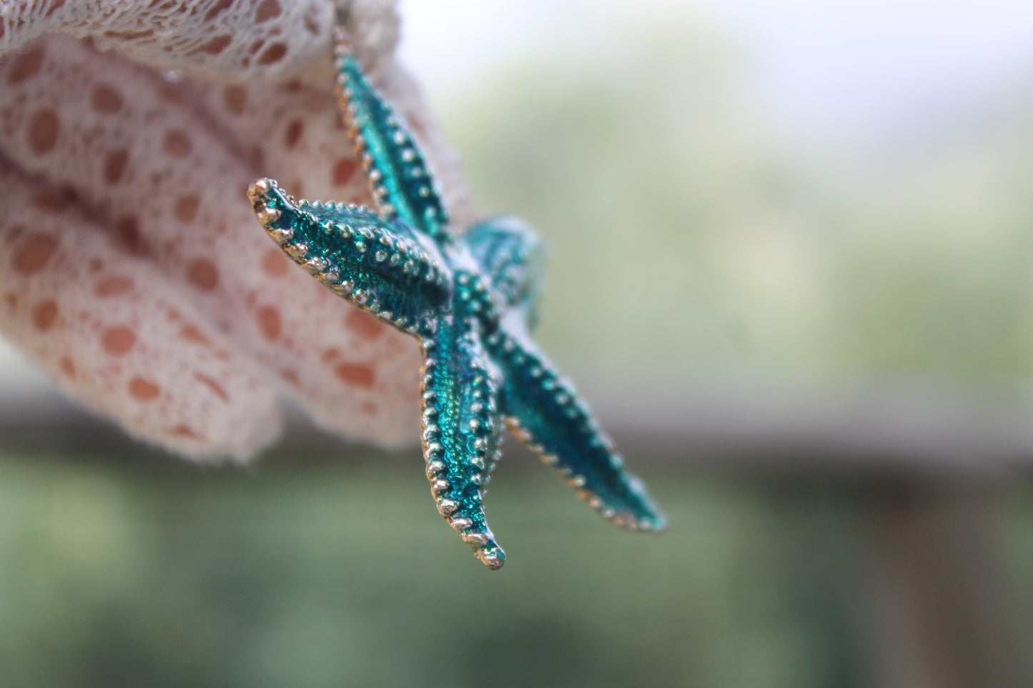 Stella dell’Abisso - Enamelled 800 Silver Pendant