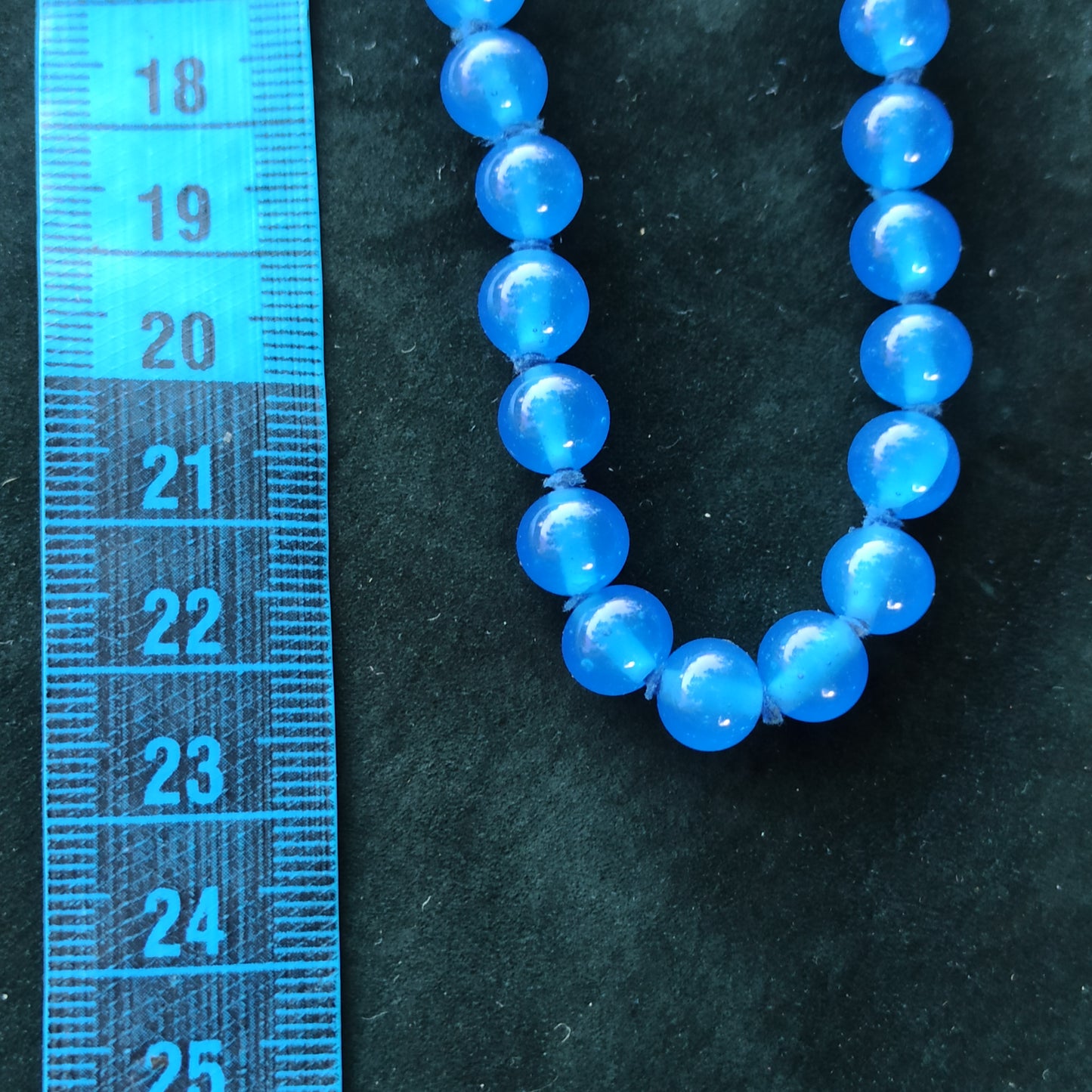 Lacrime di Sirena - Vintage necklace with blue pearls and golden clasp