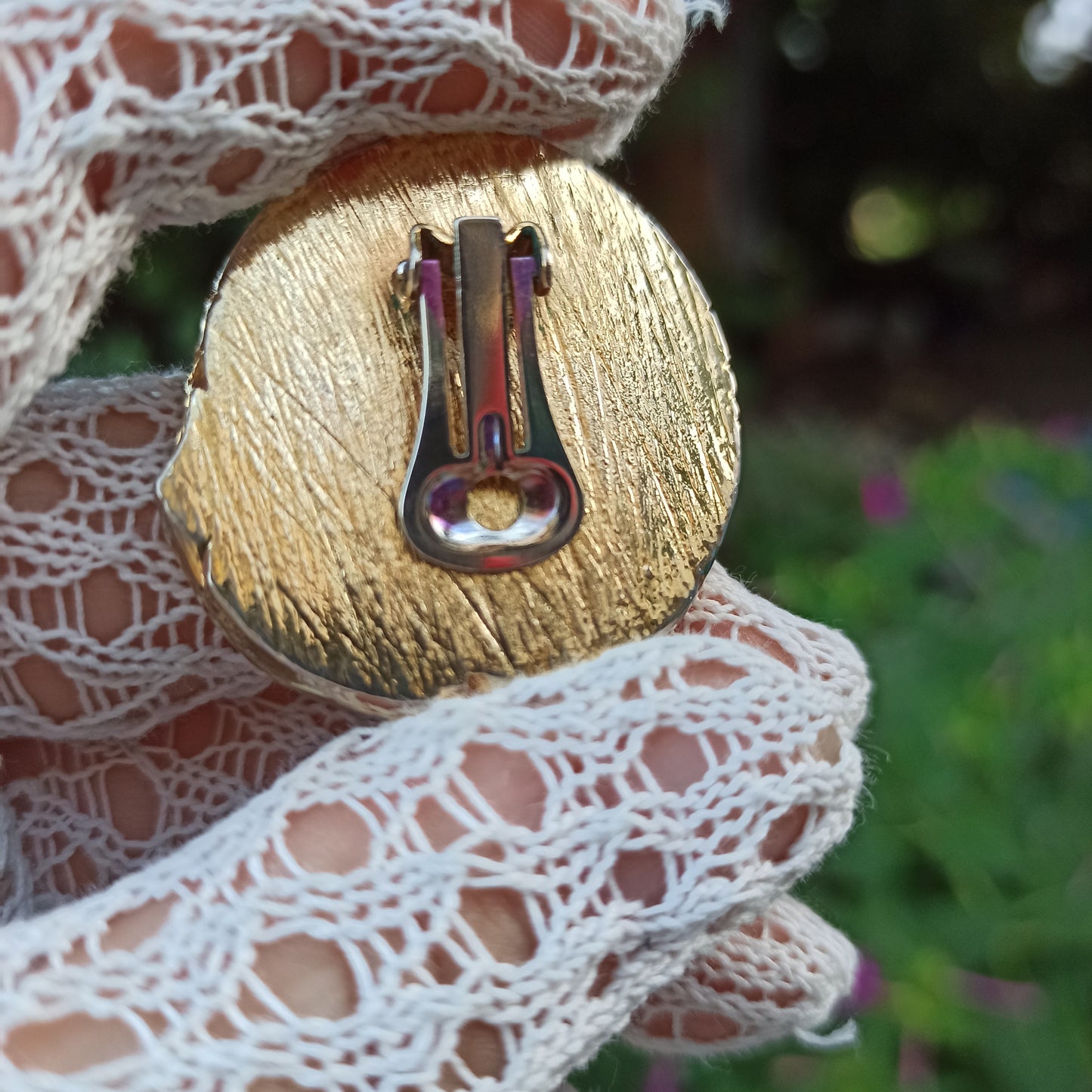 Spira del Tempo - Statement earrings in resin from the '80s