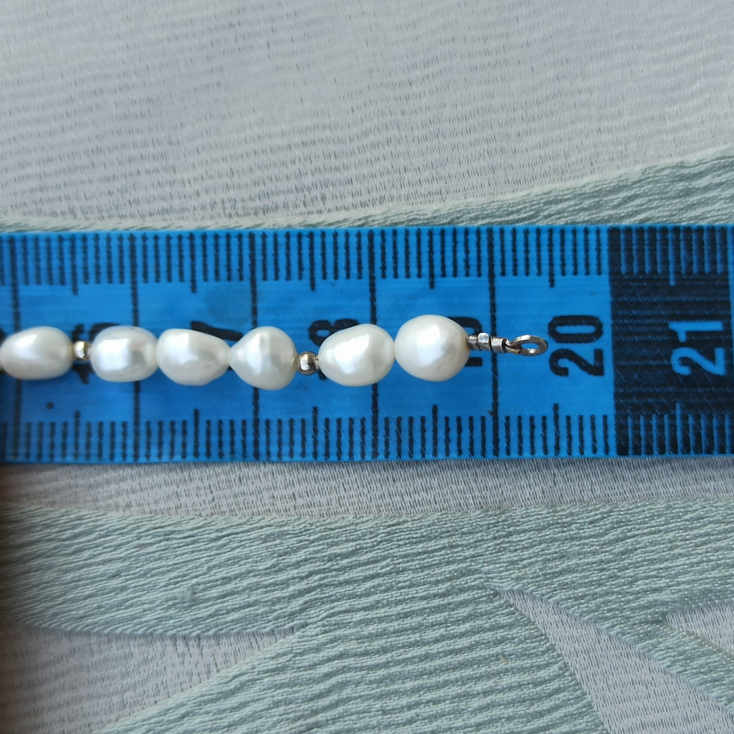 Vintage Silver Freshwater Pearl Bracelet - Sigillo di Purezza