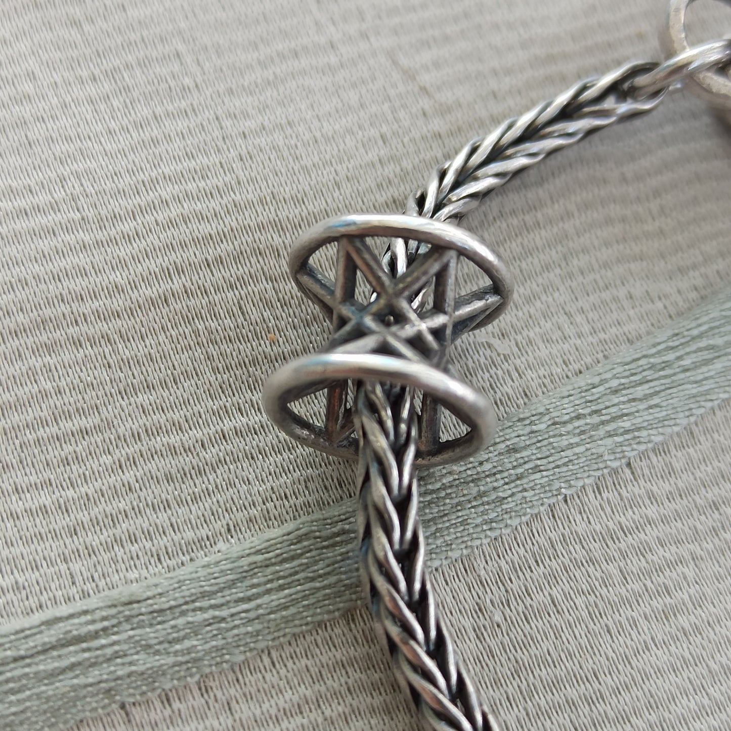 Vintage Trollbeads Silver Jasmine Bracelet - Sigillo Celeste