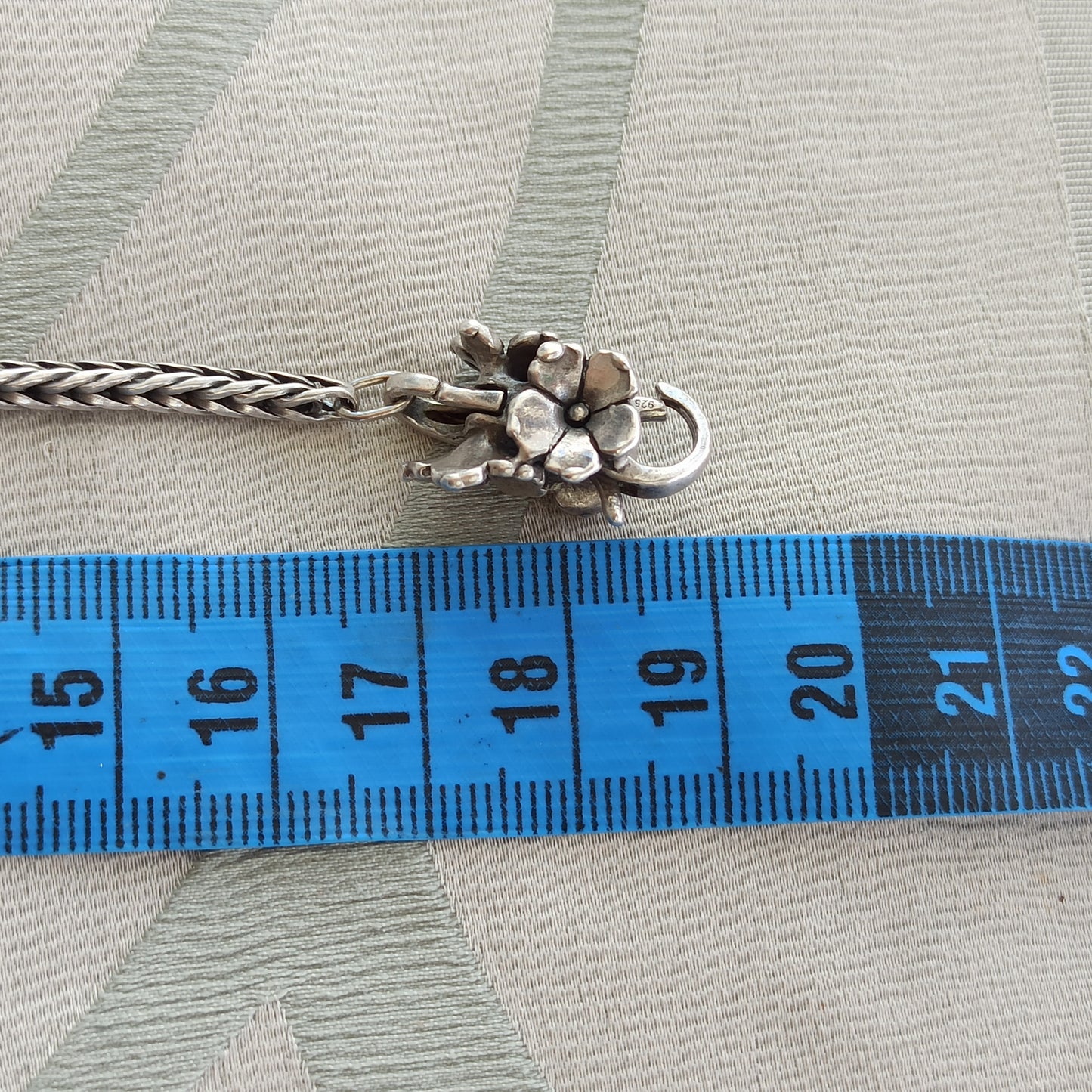 Vintage Trollbeads Silver Jasmine Bracelet - Sigillo Celeste