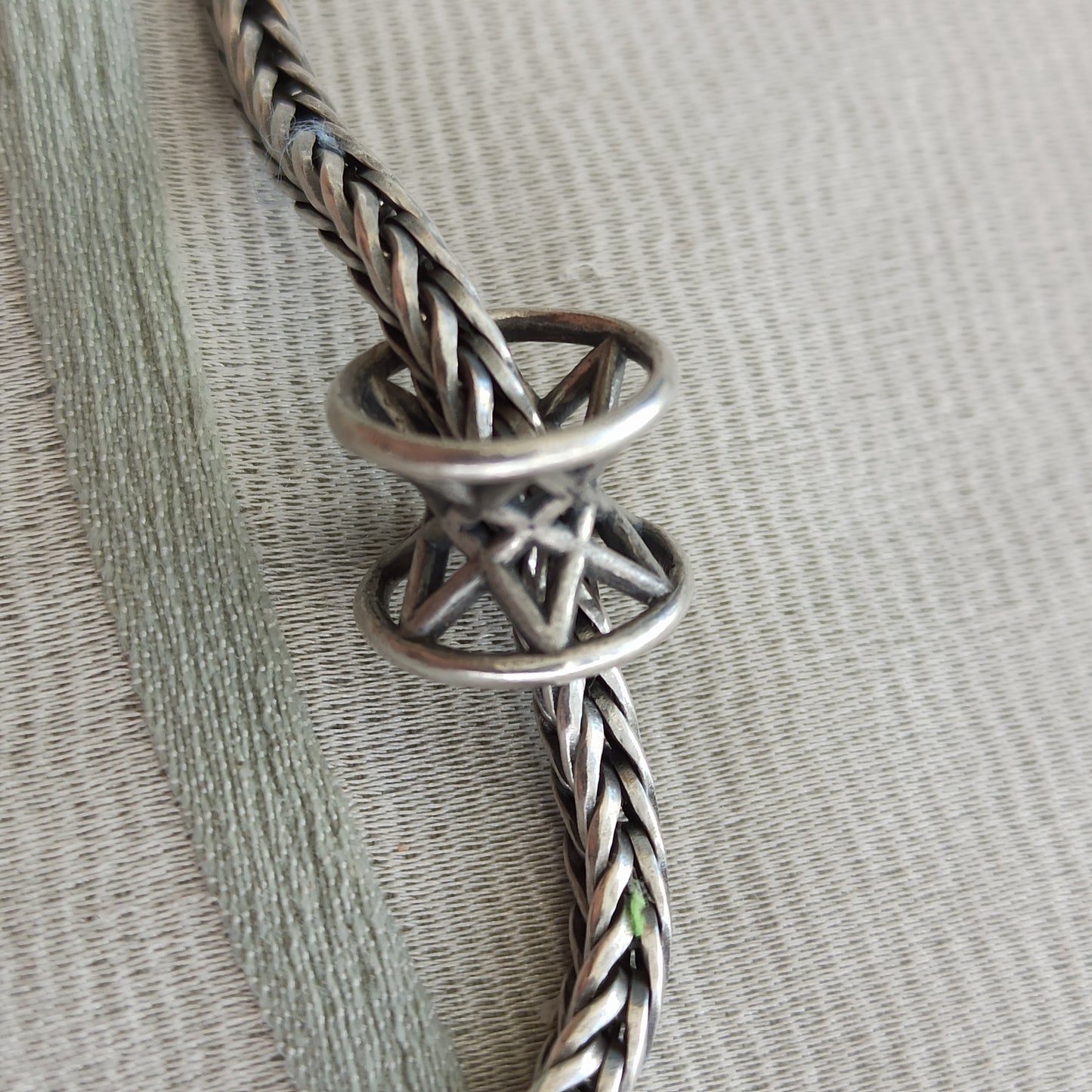 Vintage Trollbeads Silver Jasmine Bracelet - Sigillo Celeste