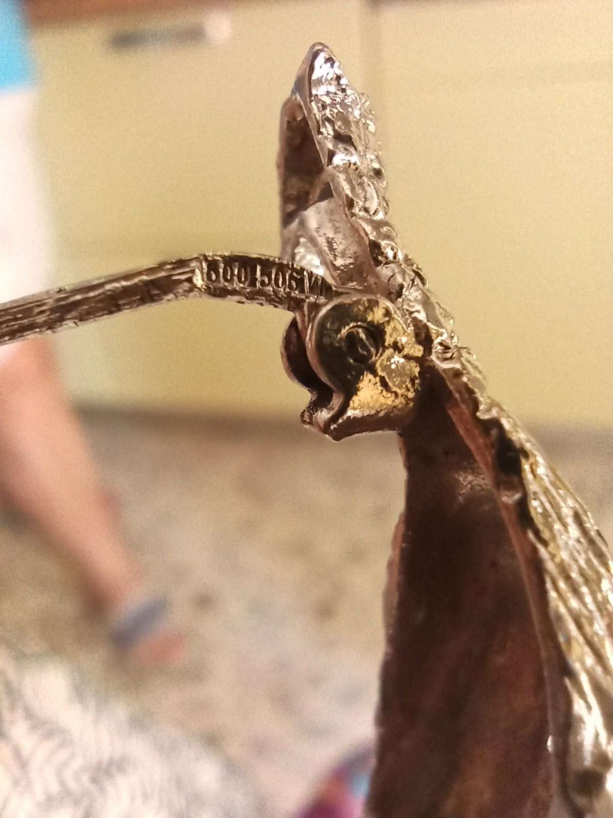 Vintage 800 Silver Enamel Pheasant Brooch - Sigillo del Bosco