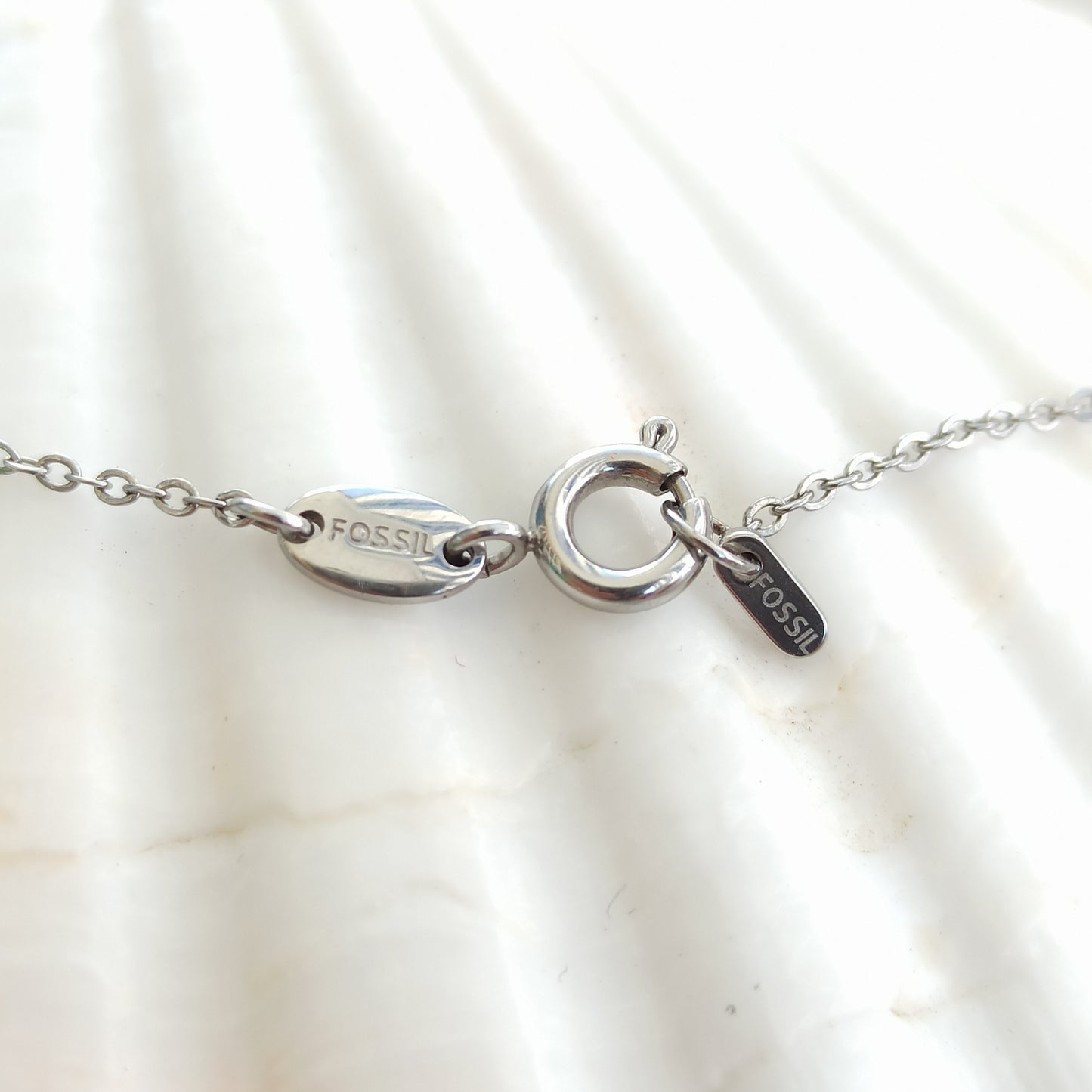 Vintage Stainless Steel Crystal Necklace - Luce Sigillata