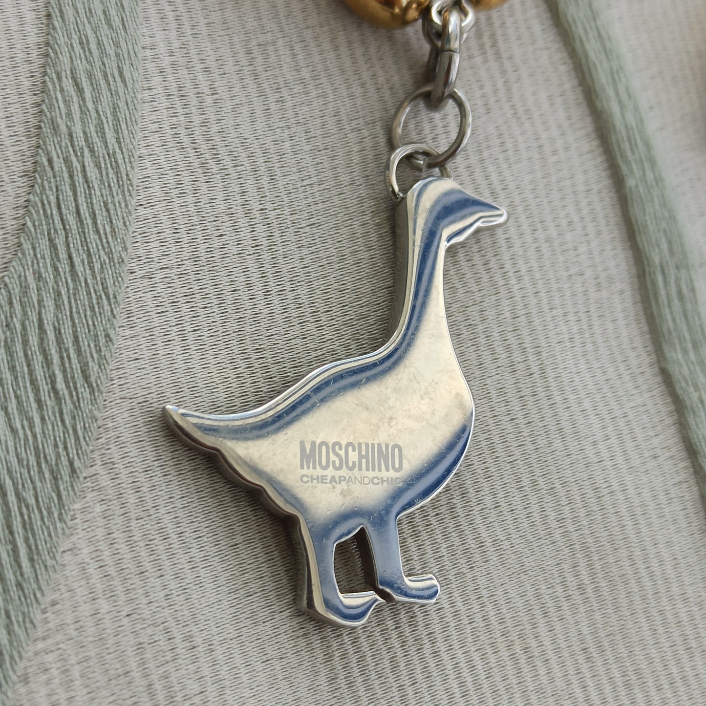 Vintage Moschino Goose Pendant Necklace - L’Oca Alchemica