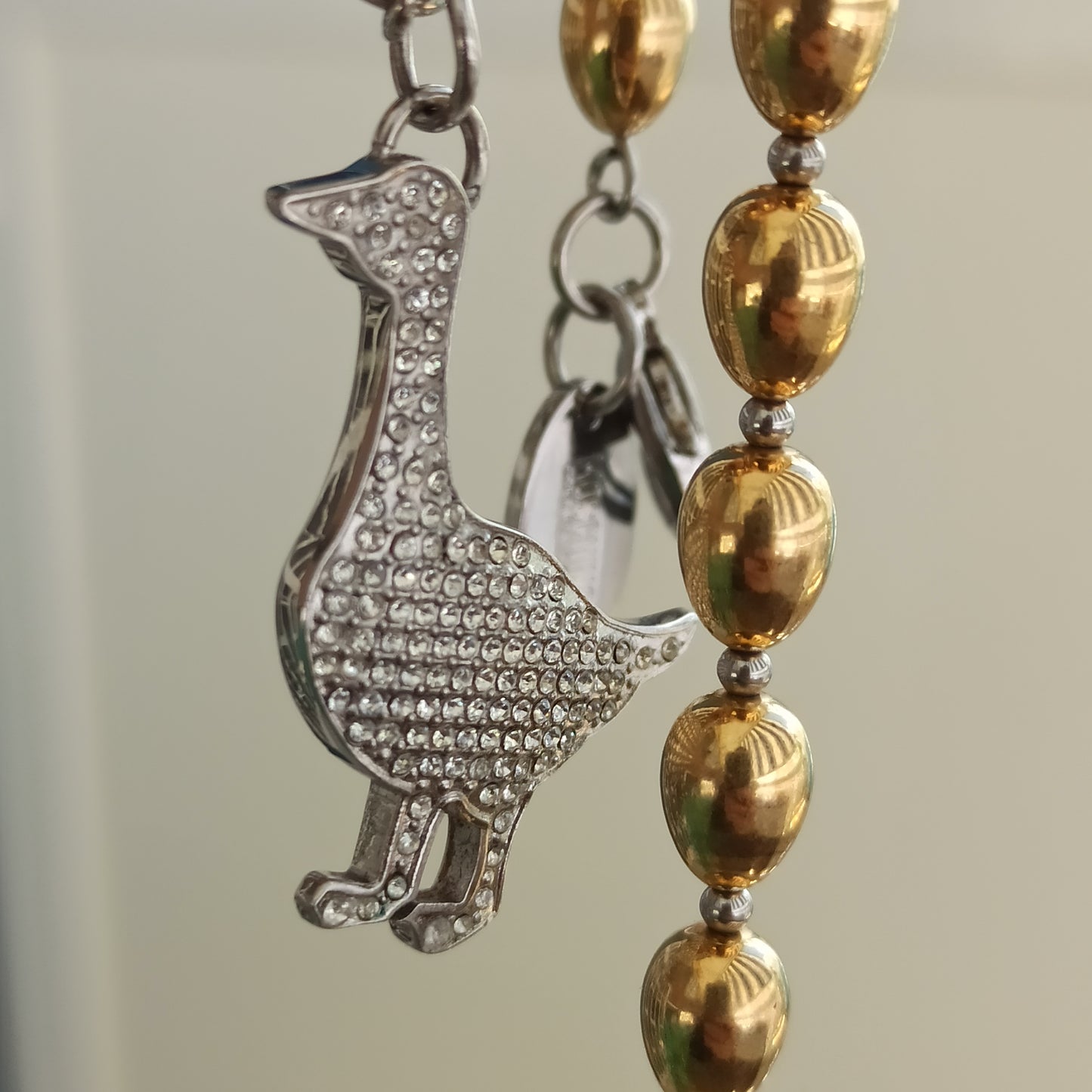 Vintage Moschino Goose Pendant Necklace - L’Oca Alchemica