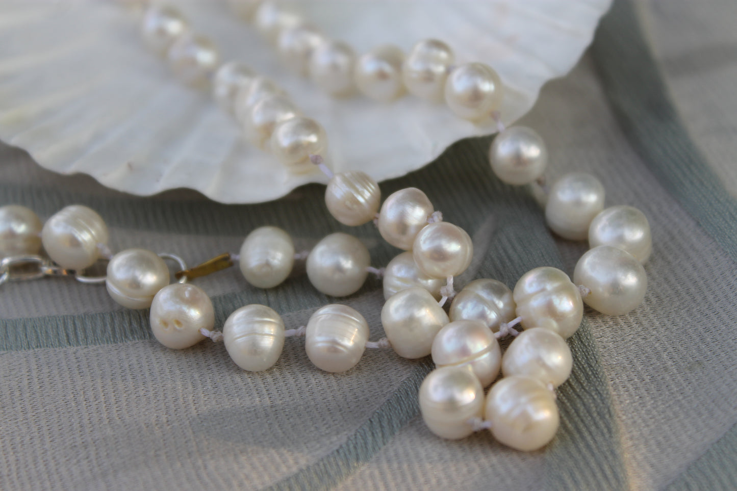 Lacrime di Luna - Necklace with Baroque Freshwater Pearls