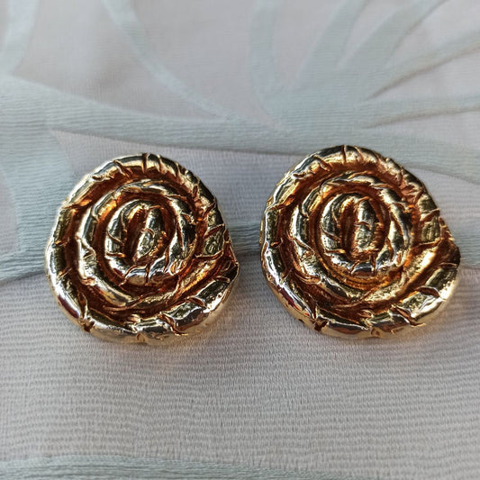 Spira del Tempo - Statement earrings in resin from the '80s